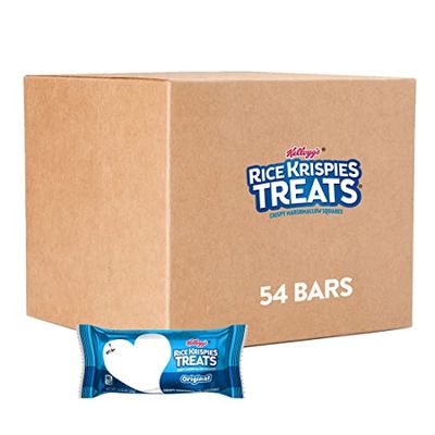 Kellogg&#39;s Rice Krispies Treats, Crispy Marshmallow Squares, Original, School Lunch Snack, 41.9oz Case (54 Count)