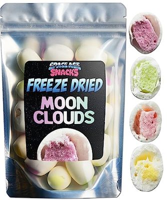 Premium Freeze Dried Hi Chews - Moon Clouds Freeze Dried Candy Shipped in Box for Extra Protection - Space Age Snacks Freeze Dry Candy Freetles for All Ages (4 Ounce)