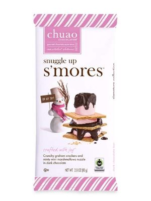 Chuao Chocolatier Snuggle Up S&#39;mores Dark Chocolate Bar, 2.8 OZ