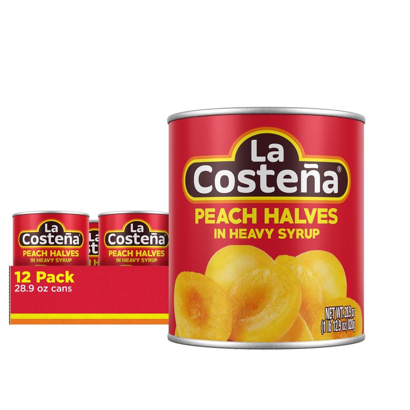 La Costea Peach Halves in Heavy Syrup 29 oz (12-Pack)