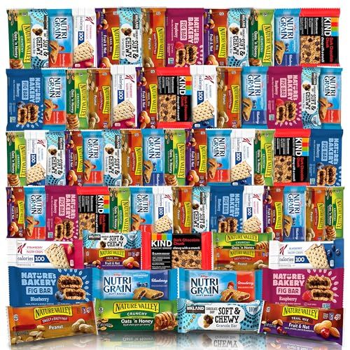 Veratify - Healthy Mixed Snack Box &amp; Snacks Gift Variety Basket - Perfect for Men, Women, Adults, Office, School, College, Work - Variety Assortment Gift Basket - (Gift Care Package 66 Count)