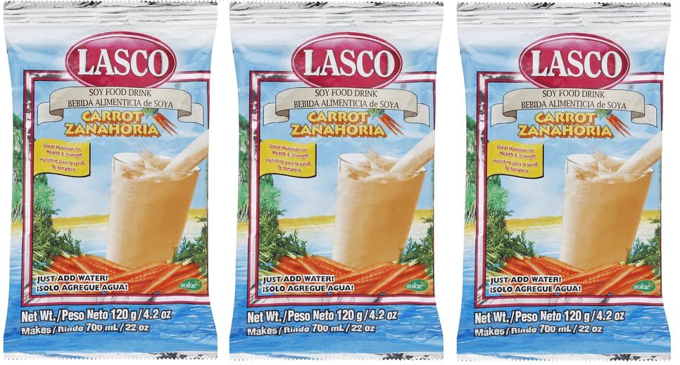 Lasco Vanilla Food Drink ...Available in 2 sizes 3 Pack (120g Lasco Carrot Food Drink)
