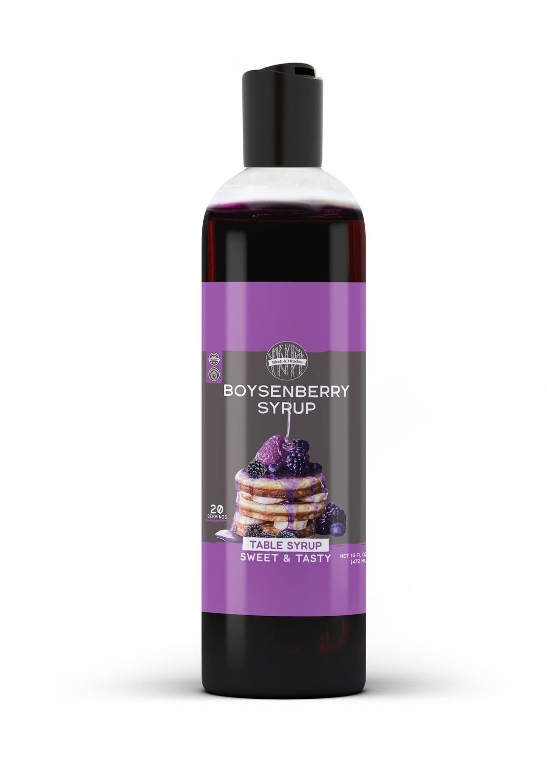 Birch &amp; Meadow 16 fl oz Boysenberry Syrup, Table Syrup, Sauces &amp; Marinades
