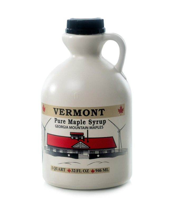 Georgia Mountain Maples of Vermont, Organic Maple Syrup, Dark Color Robust Taste, 32 Ounce