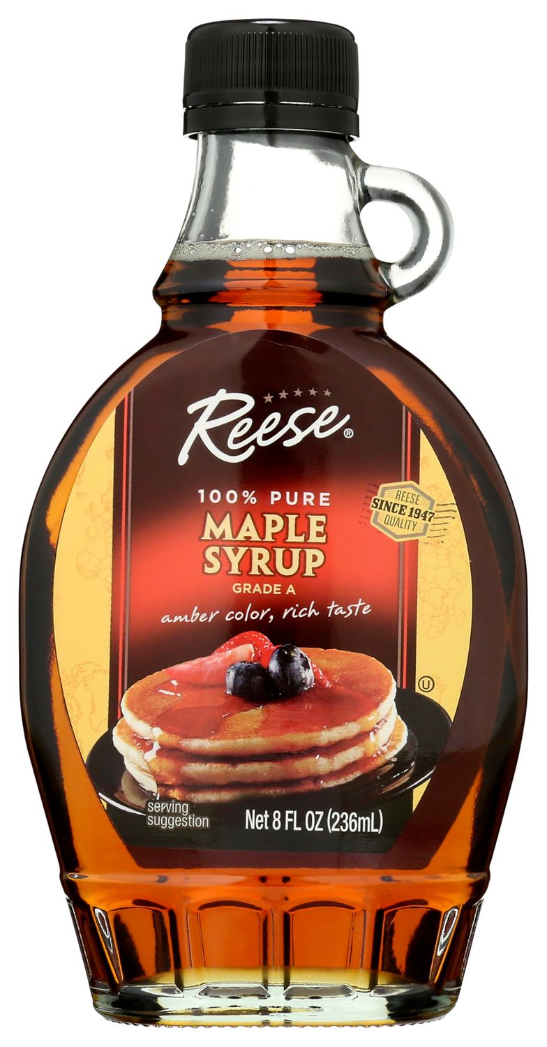 Reese 100% Pure Maple Syrup 8oz (Pack of 1)