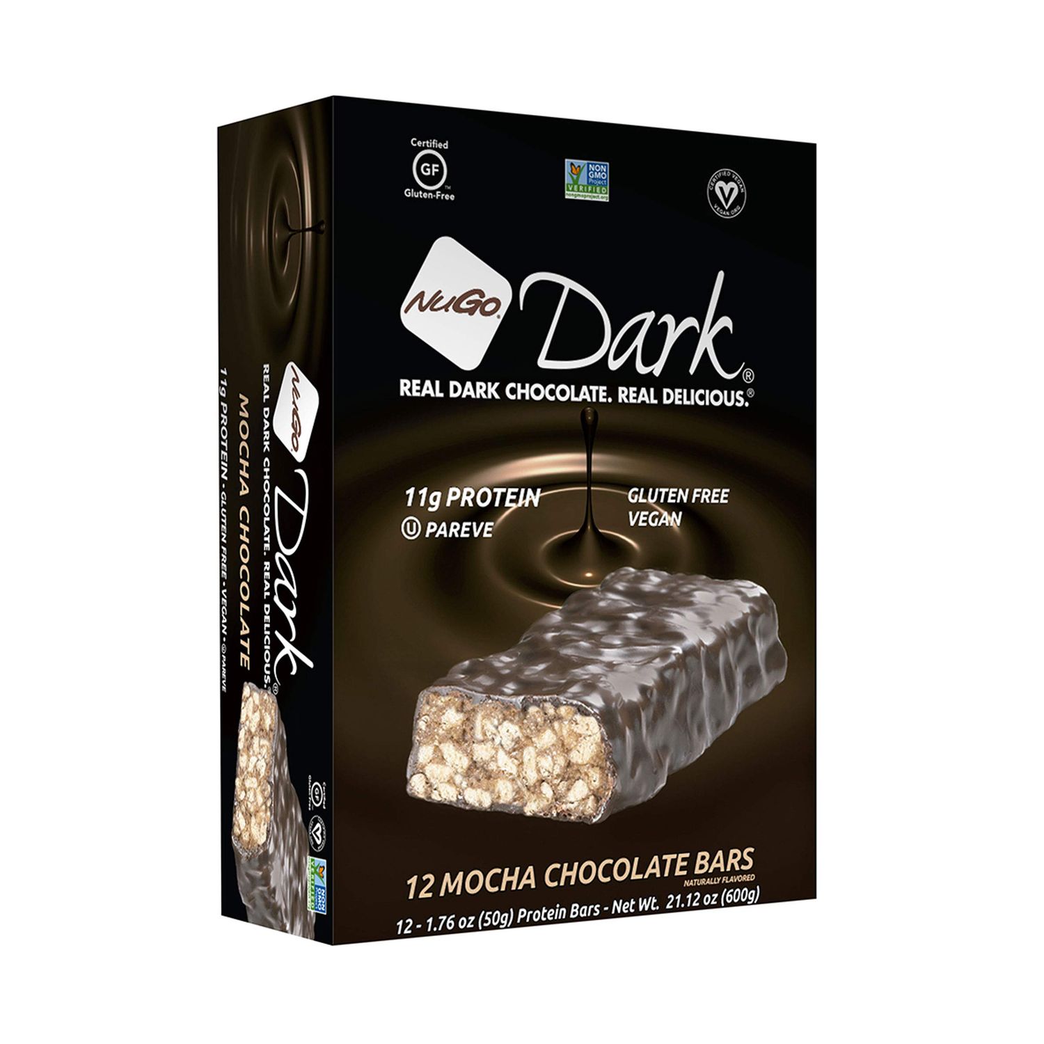 NUGO Chocolate Mocha Bar Case, 1.76 OZ