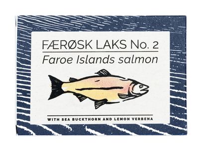 Fangst Faerosk Laks No.2 | Tinned Faroe Islands Salmon with Sea Buckthorn and Lemon Verbena | 1 x 110g