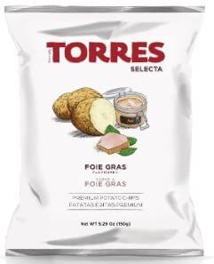 Torres - Foie Grass Potato Chips Patatas Fritas, 1.76oz (50g) (3-PACK) | Light and Crispy with Bold Flavors | Perfect Snack for Those with Food Sensitivities | Imported from Spain