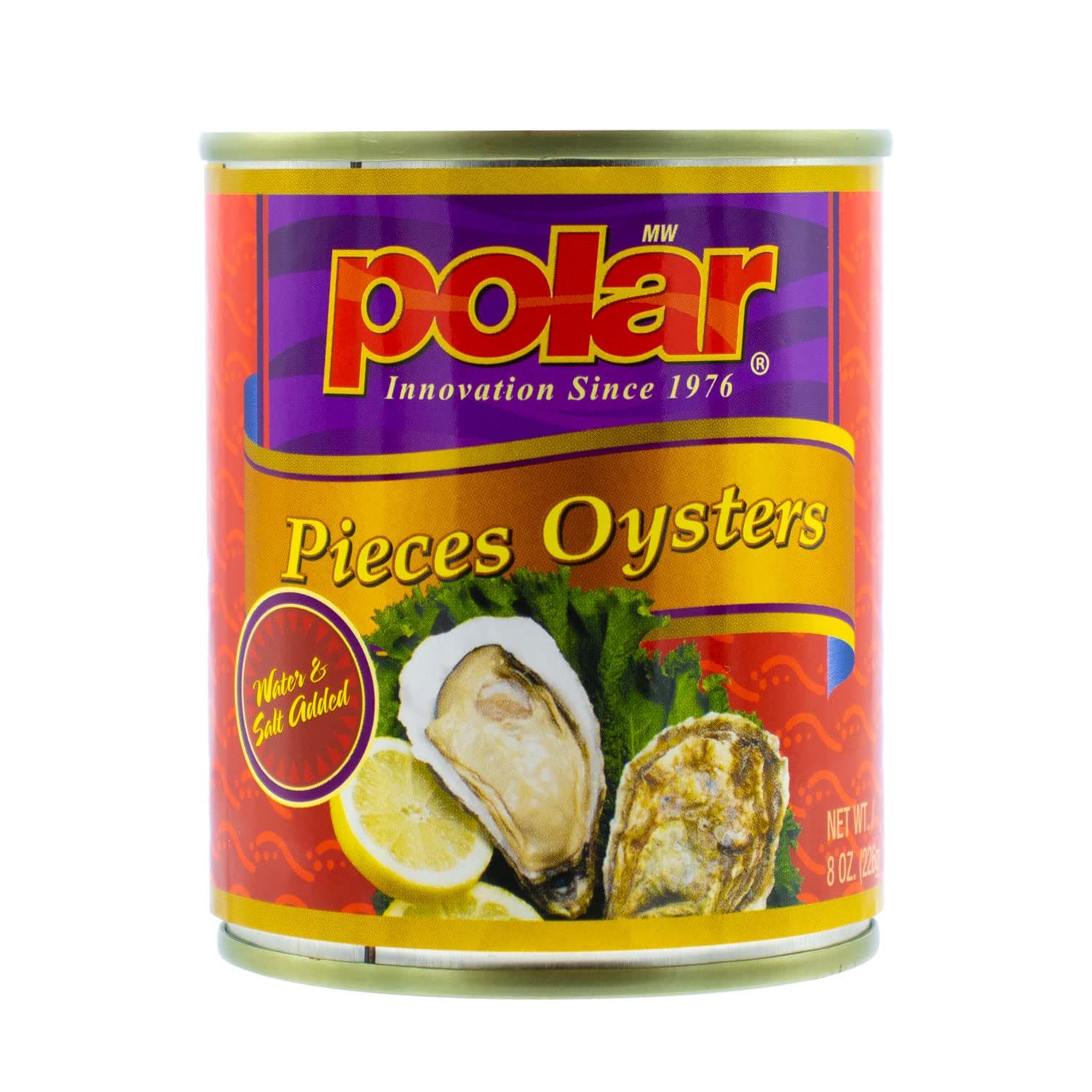 MW Polar Oysters Pieces, 8-Ounce Cans (Pack of 12), Oyster Pieces (100-74027-021741)