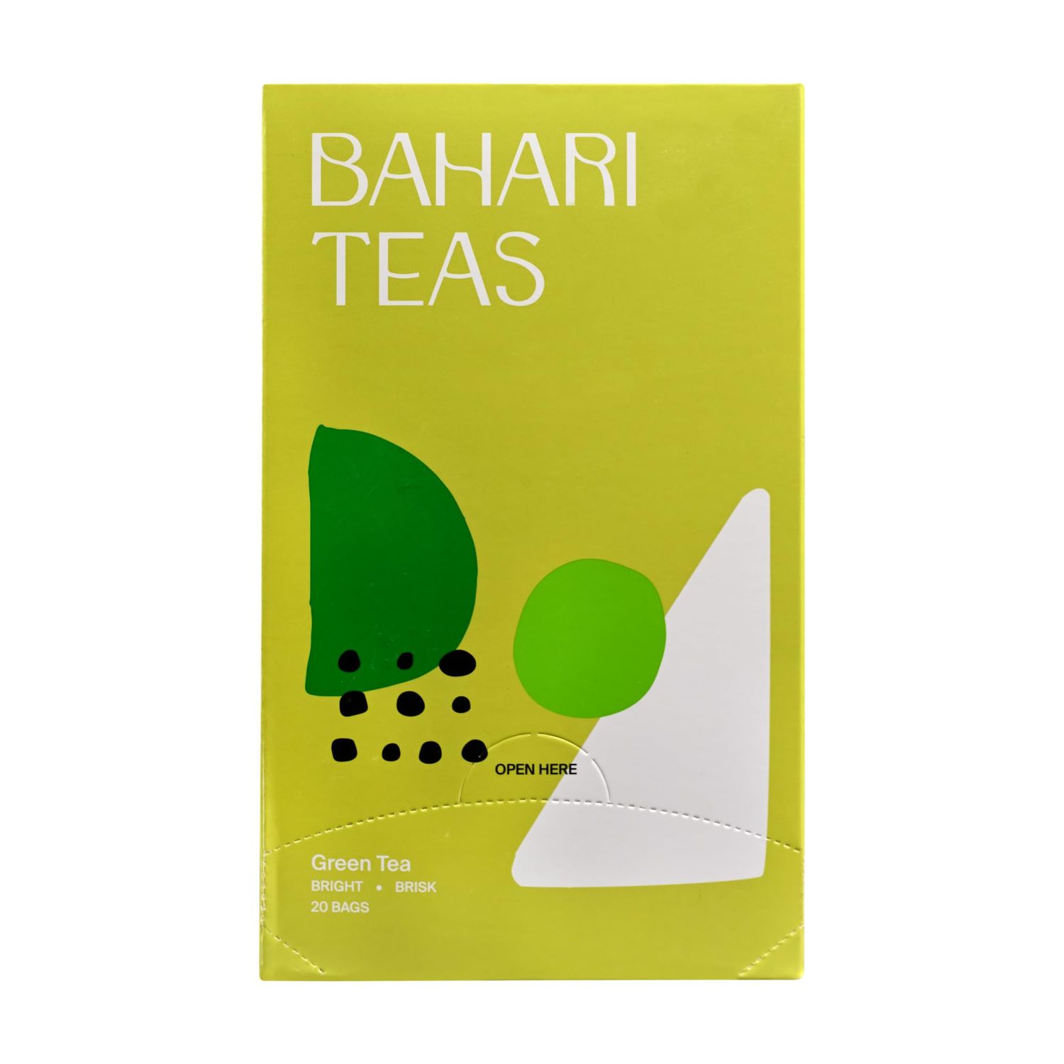 Bahari Teas - Premium Kenyan Green Tea - Antioxidant Rich, Bright, Brisk, Unique Beverage Hot or Cold (20 Tea Bags)