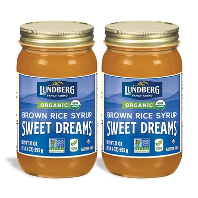 Lundberg Family Farms - Organic Sweet Dreams Brown Rice Syrup, Substitute Sweetener, Replaces Sugar, Honey, Corn Syrup, Non-GMO, Gluten-Free, USDA Certified Organic, Vegan, Kosher (21 oz, 2-Pack)