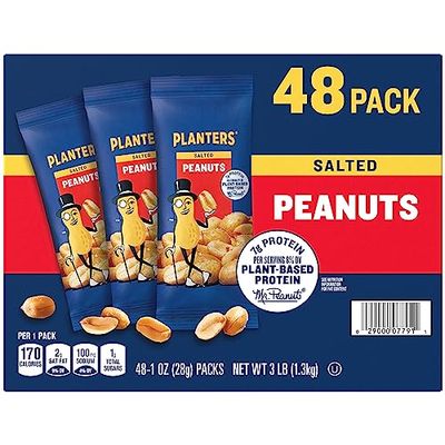 Planters Salted Peanuts (48 1-ounce packs)