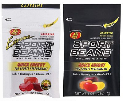 Jelly Belly Sport Beans - Assorted and Extreme Assorted with Caffeine - Energy Chews [12 Pack] Energizing Jelly Beans-Click for More Sizes