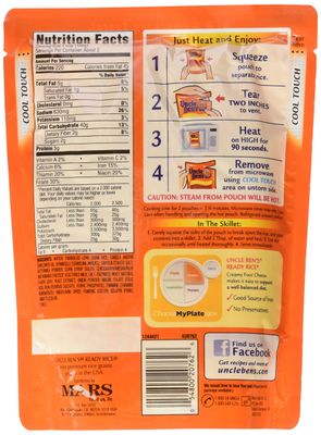 Uncle Ben's, Ready Rice, Creamy Four Cheese, 8.5oz Pouch (Pack of 6)