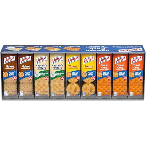 Lance Sandwich Crackers Variety Pack, 36 Ct (Pack of 36)