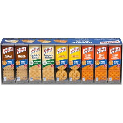 Lance Sandwich Crackers Variety Pack, 36 Ct (Pack of 36)