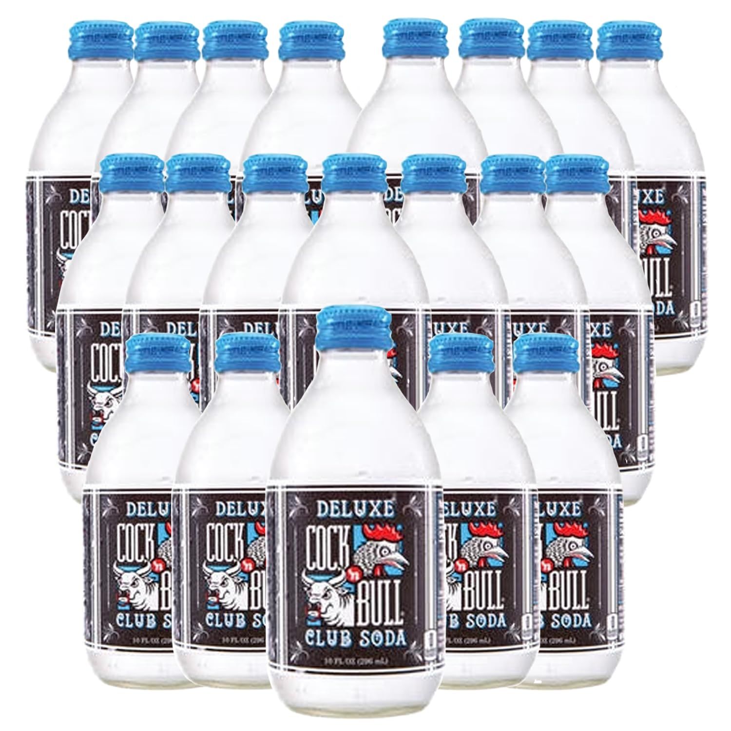 Cock n Bull Club Soda 20 Pack 10oz Soda Bottles - Ideal Mixer for Cocktails, Mocktails, and Bartenders - Premium Quality for Perfect Mixed Drinks - Refreshing Flavor Profile- Made In USA