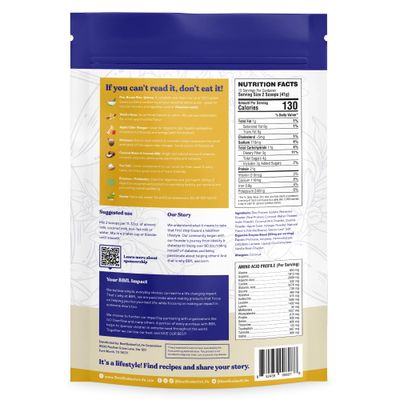 BBfL Meal Replacement Shakes, 21g Protein, Vegan Plant Based Protein Powder, Apple Cider Vinegar, Digestive Enzymes, All in One Shake for Women &amp; Men (15 Servings, Vanilla Cream)