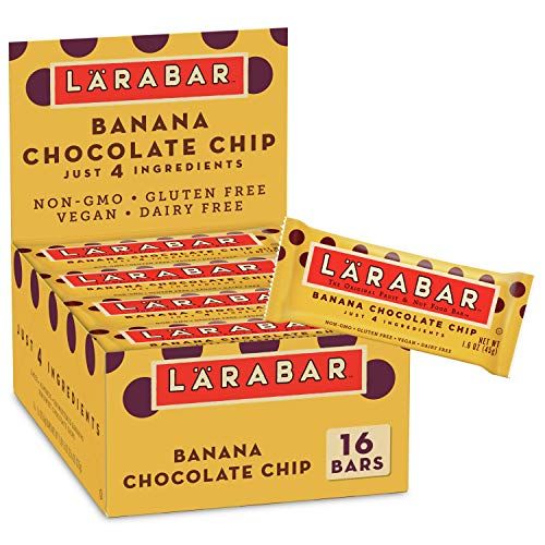 Larabar Banana Chocolate Chip, Gluten Free Vegan Fruit &amp; Nut Bars, 16 ct