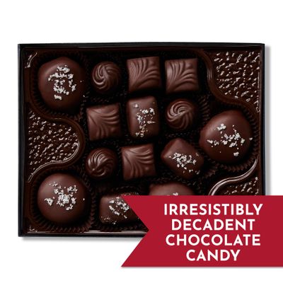 Fannie May, Milk and Dark Chocolate Holiday Gifts, Assorted Chocolates, Chocolate Gift Box, 7 oz