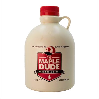 The Maple Dude - Pure Maple Syrup - (Large, 32oz - Quart) | Natural | Made in Wisconsin | Great for Pancakes/Waffles