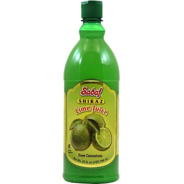 Sadaf Lime Juice - Lime Juice Concentrate - Shiraz - Lime Juice for Cooking and Food Flavoring - Kosher - 32 Oz Bottle