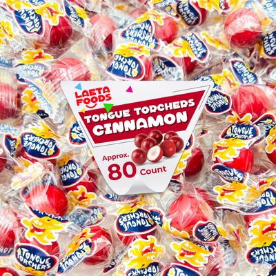 Tongue Torchers Cinnamon Flavored Hard Candy (1 Pound Bag - Approx. 80 Count)