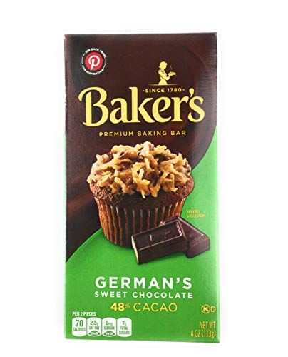 Bakers German&#39;s Sweet Chocolate Baking Bar (4 Pack) 4 Oz Ea.