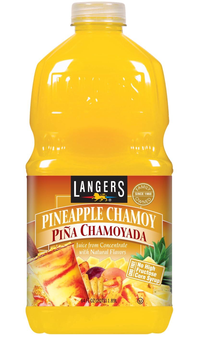 Langers Pineapple Chamoy, Pia Chamoyada, Juice Cocktail, 64oz