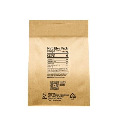 Pure Original Ingredients Pomegranate Fruit Extract Powder (8 oz) Always Pure, Unsweetened, Smoothie Mix-In.