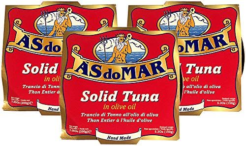 A&#39;S do MAR, Solid Tuna in Olive Oil (Pack of 3), Imported from Portugal, 7.05 oz (each)