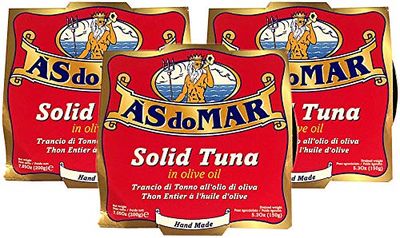 A&#39;S do MAR, Solid Tuna in Olive Oil (Pack of 3), Imported from Portugal, 7.05 oz (each)