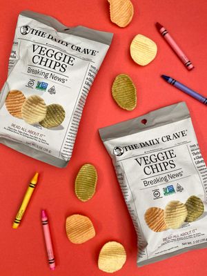 The Daily Crave Veggie Chips, 1 Oz (Pack Of 24) Veggie Crisps, Kosher, Crunchy, Vegan