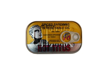 Hot Titus | Spiced Sardines in Vegetable Oil | Pack of 10