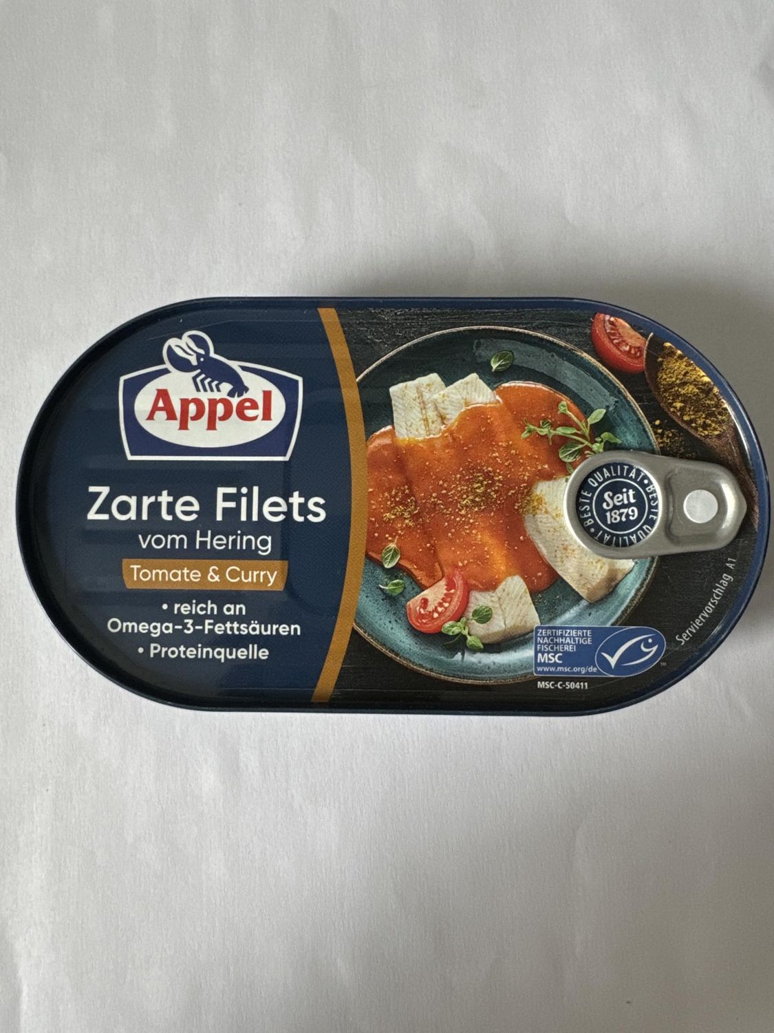 Appel Herring Fillets in Tomato &amp; Curry Sauce-200g