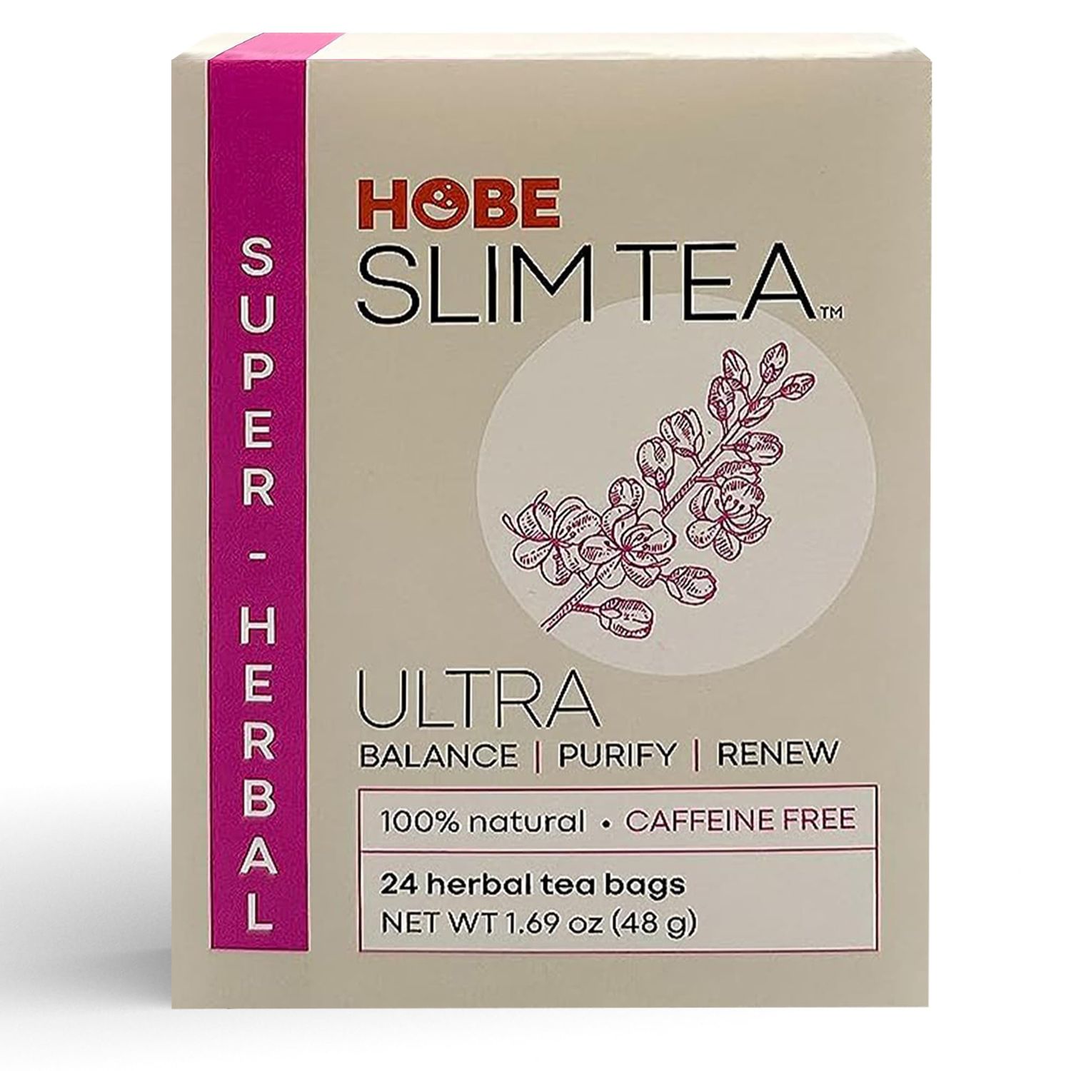 Hope Labs Super Herbal Tea with Senna Leaf - Natural Digestive Aid &amp; Gentle Detox, Enriched with Flavor for Smooth Digestion, Supports Regularity &amp; Comfort, 24 Herbal Tea Bags