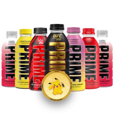 NEW FLAVOR! Prime Hydration Drink Variety Pack - 16.9 fl oz (7 Pack) Packaged by Sivint