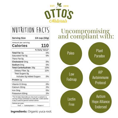 Ottos Naturals - Cassava Flour, All Purpose Flour as Wheat Replacement, Used as Bread Flour, Pizza Dough Flour, &amp; Cake Flour Substitute, Nut, Grain, and Gluten Free Flour, 5 lbs