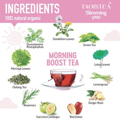 TAOISTEA Detox Tea 14 Day Herbal Tea, Detox Cleanse for Weight Loss, Colon Cleanse and Digestive Health- 1 Morning Boost Tea (14 Bags) &amp; 1 Night Cleanse Tea (7 Bags)