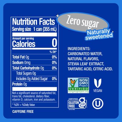 Zevia Zero Calorie Soda, Caffeine Free Cola, 12 fl oz Cans (Pack of 6)