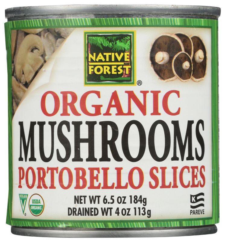 Native Forest, Mushrooms Portobello Organic, 4 Ounce