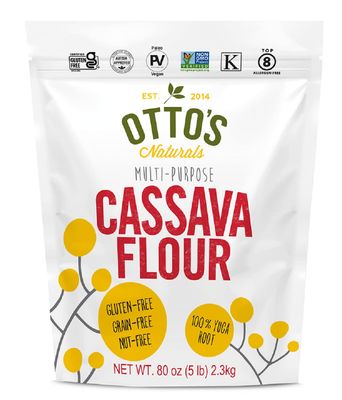 Ottos Naturals - Cassava Flour, All Purpose Flour as Wheat Replacement, Used as Bread Flour, Pizza Dough Flour, &amp; Cake Flour Substitute, Nut, Grain, and Gluten Free Flour, 5 lbs