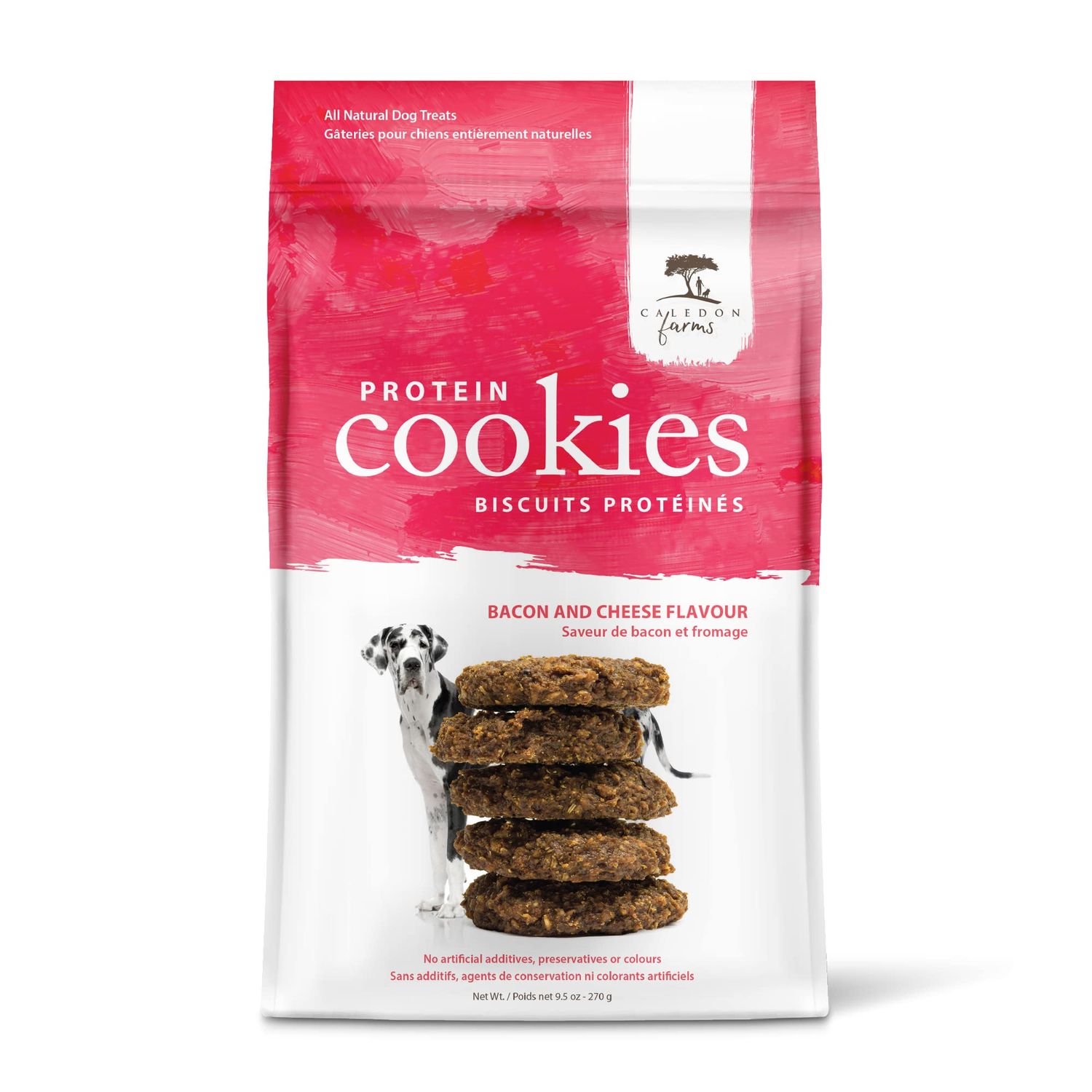 Caledon Farms Protein Cookies-Bacon &amp; Cheese 9.5oz/270g (Product Packaging may vary)