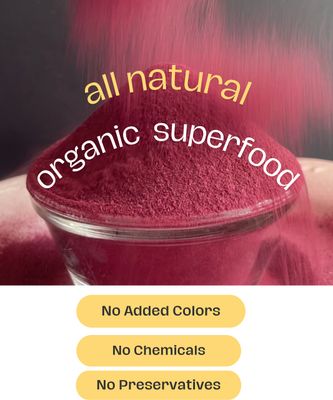 Organic Hibiscus Flower Powder - Natural Food Coloring - Sun Dried Thai Red Purple Roselle Herb - Matcha Powder for Tea Drinks Health Beauty (Red Purple Hibiscus Powder - 4 OZ)