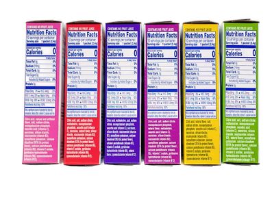 Propel Powder Packets Drink Mix Singles Variety of 6 Lemon, Grape, Berry, Raspberry Lemonade, and Kiwi Strawberry