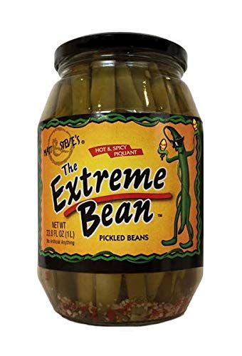 The Extreme Bean - Hot &amp; Spicy, Pickled Green Beans. 33 oz (3 pack)