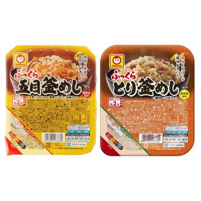 Fukkura Gomoku Kamameshi Assortment 5.6oz 2Types Japanese Instant Rice Maruchan Ninjapo
