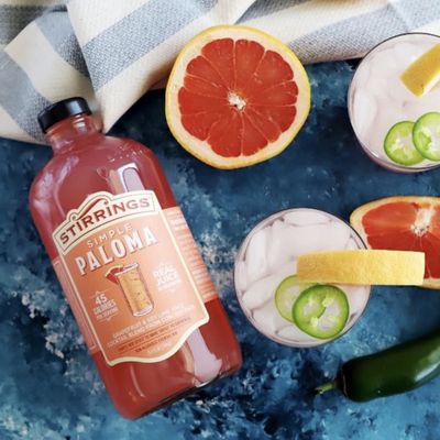 Stirrings 2 Pack Paloma Cocktail Mix 750ml Bottles - Real Juice No Preservatives - 90 Calories - Drink Mixer