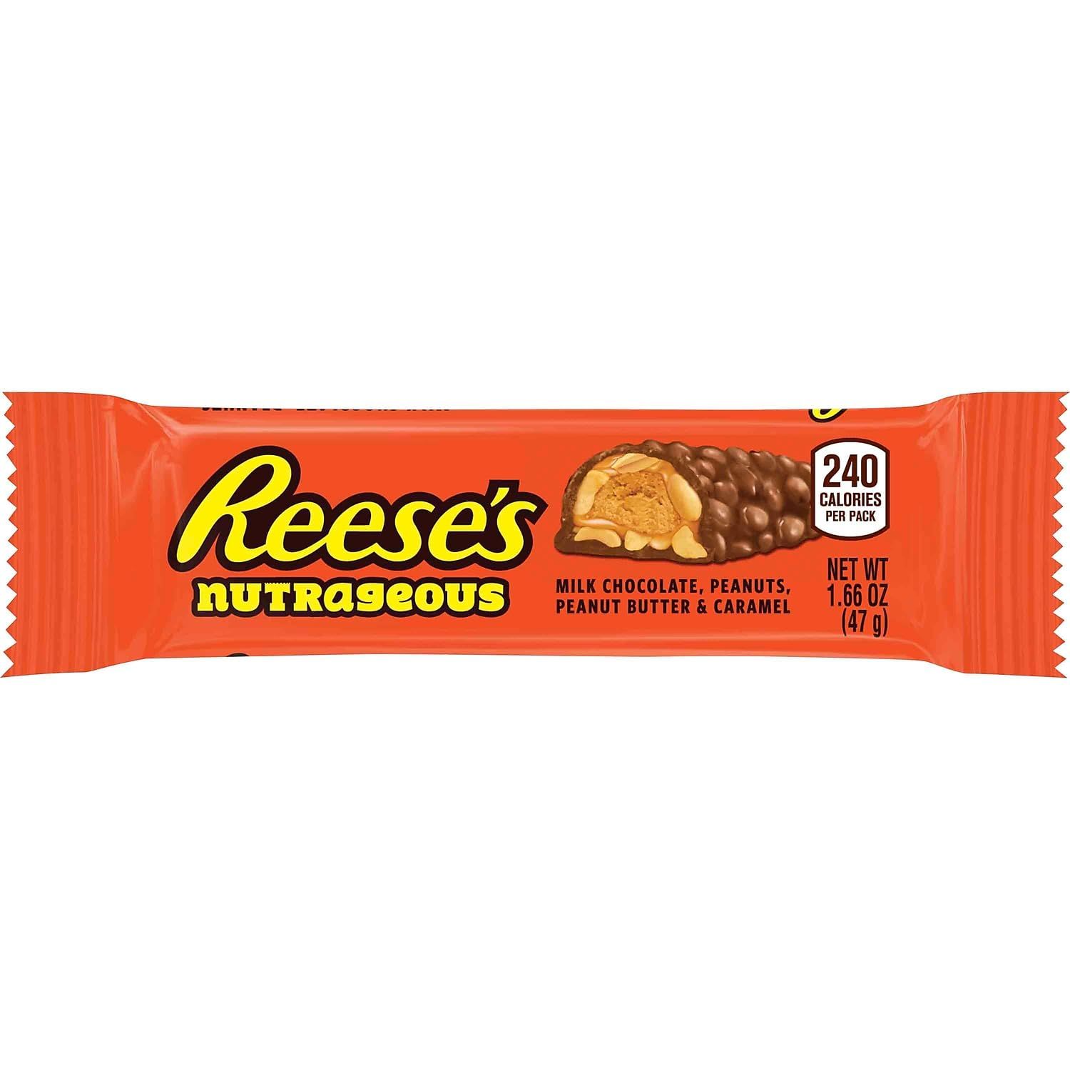 Reese&#39;s Nutrageous Bar, 1.66 oz., 18/Box (HEC10930)