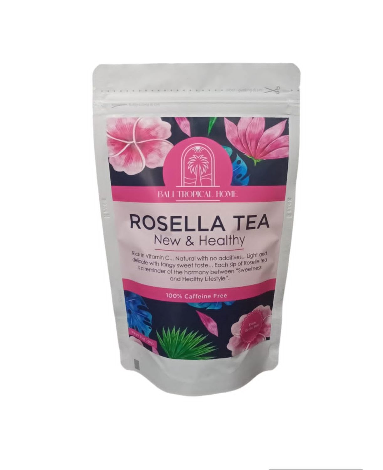 Exquisite Bali Rosella Powder Tea from Exotic Bali, 3.5oz, Herbal &amp; Natural, Beautiful Red Color Drink for Special Events